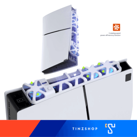 พัดลมระบายความร้อน DOBE TP5-3538 สำหรับ PLAYSTATION 5 SLIM สีดำ (ไม่มี ไฟ RGB)_2